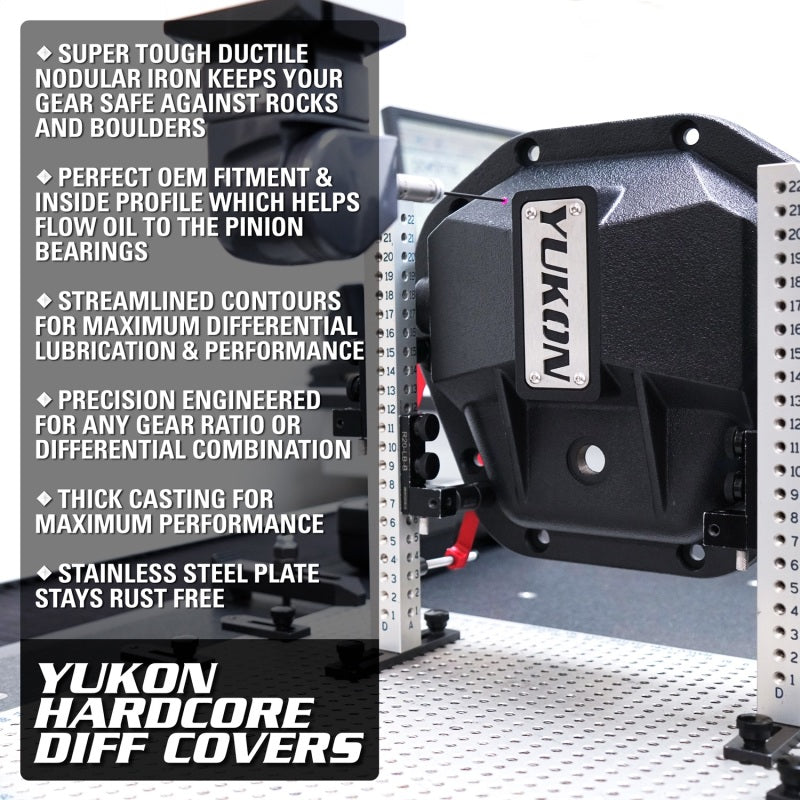 Yukon Gear & Axle Yukon Gear Hardcore Nodular Iron Cover for Rear GM 8.6in w/8mm Cover Bolts