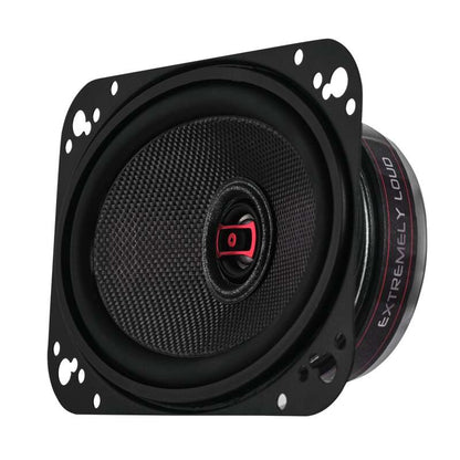 DS18 4x6in 60 Watts RMS 3 ohm 2-Way Coaxial Speakers And Component System w/ Fiberglass Cone