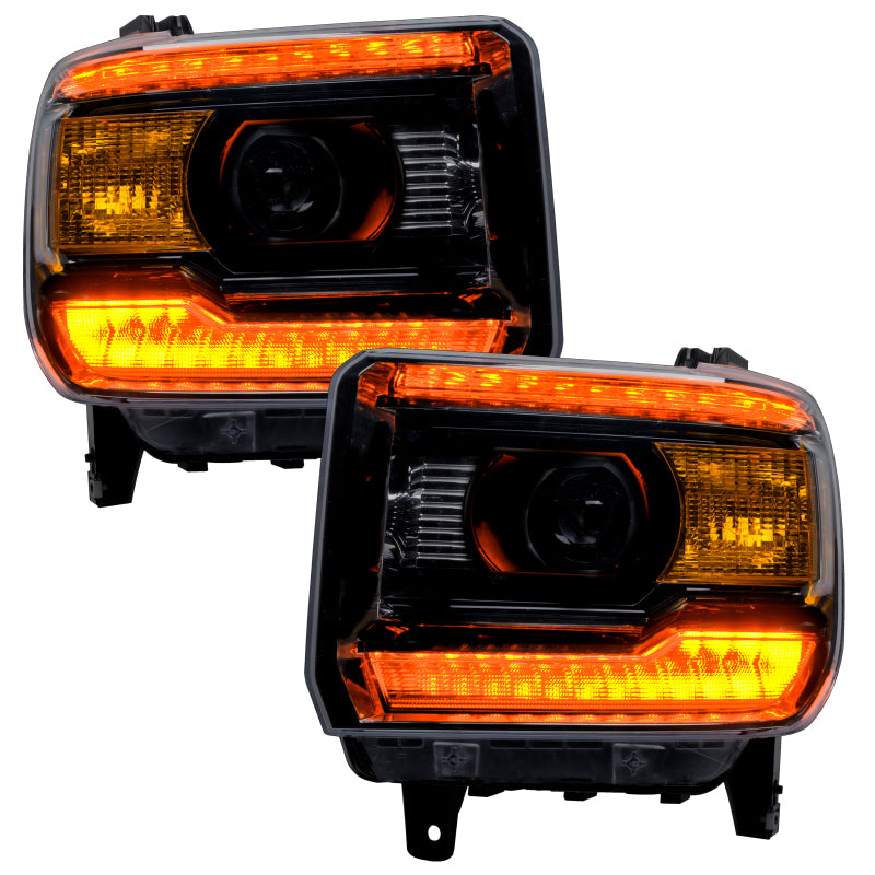 ORACLE Lighting Oracle 14-15 GMC Sierra Headlight DRL Upgrade Kit - ColorSHIFT w/o Controller