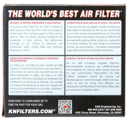 K&N Engineering K&N Filter Universal Rubber Filter Oval Tapered 4in Base O/S L x 3.5in Top O/S L x 2.75in H