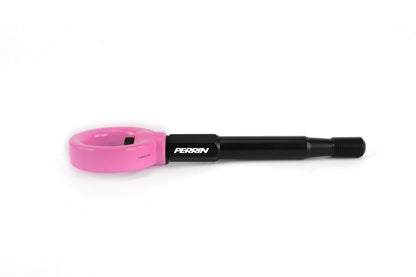 Perrin Performance PERRIN 18-21 Subaru WRX & STI / 13-25 BRZ / 17-20 Toyota 86 Tow Hook Kit (Front) - Hyper Pink