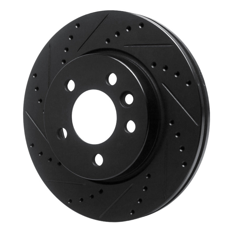 R1 Concepts R1 10-17 Volkswagen AMAROK (Mexico) Front Left Drilled & Slotted Black Brake Rotor