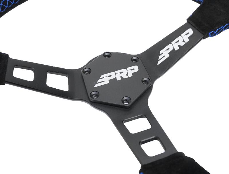 PRP Seats PRP Deep Dish Suede Steering Wheel - Blue