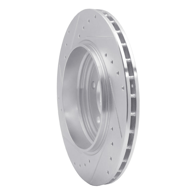 R1 Concepts R1 01-06 BMW 330I Rear Right Drilled & Slotted Silver Brake Rotor
