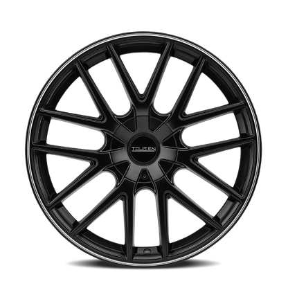 Touren 3260 TR60 17x7.5 / 5x112/120 BP / 42mm Offset / 72.62mm Hub Matte Black Machined Wheel