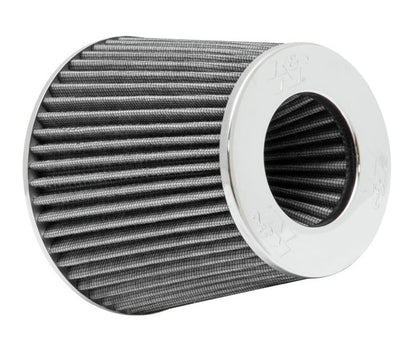 K&N Engineering K&N Universal Filter Chrome Round Tapered White - 4in Flange ID x 1.125in Flange Length x 5.5in H