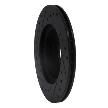 R1 Concepts R1 92-95 Toyota Paseo Front Right Drilled & Slotted Black Brake Rotor