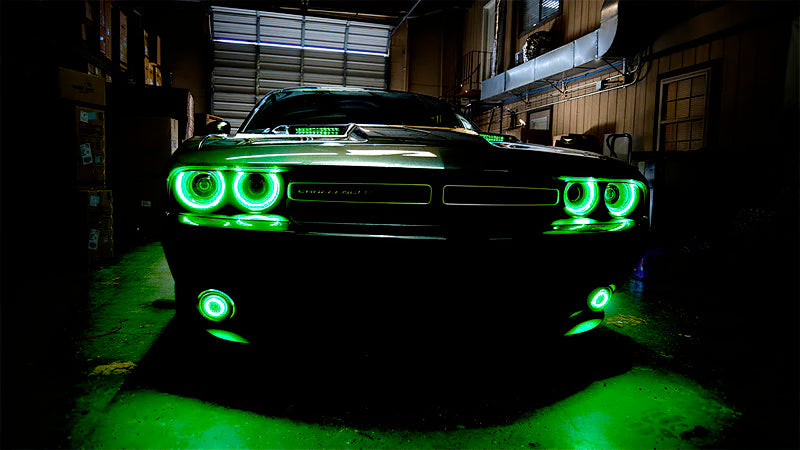 ORACLE Lighting Oracle Dodge Challenger 15-21 WP LED Fog Halo Kit - White