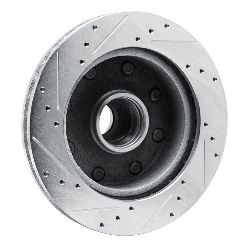 R1 Concepts R1 80-85 Ford E-250 Econoline Club Wagon Front Right Drilled & Slotted Silver Brake Rotor