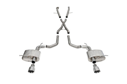 CORSA Performance Corsa 2021-2025 Dodge Durango SRT Hellcat Cat-Back 2.75in Dual Rear Exit Xtreme 4.5in Polished Tips