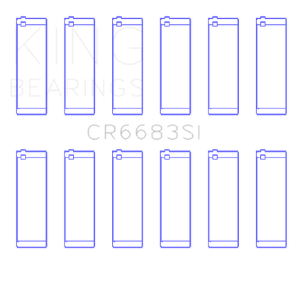 King Engine Bearings Chevrolet 262 (OD+.002in) Connecting Rod Bearing Set