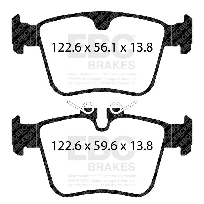 EBC 2020+ Jaguar I-Pace Electric Yellowstuff Rear Brake Pads