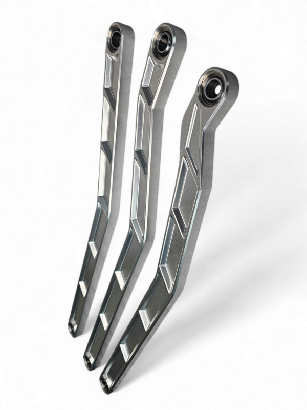 Elektric Off Road Elektric Offroad 2017+ Can-Am X3 Maverick High Clearance Radius Rods In Clear Finish For 72In