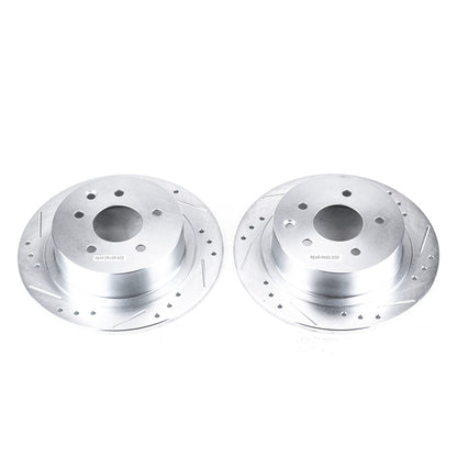 PowerStop Power Stop 02-18 Nissan Altima Rear Evolution Drilled & Slotted Rotors - Pair