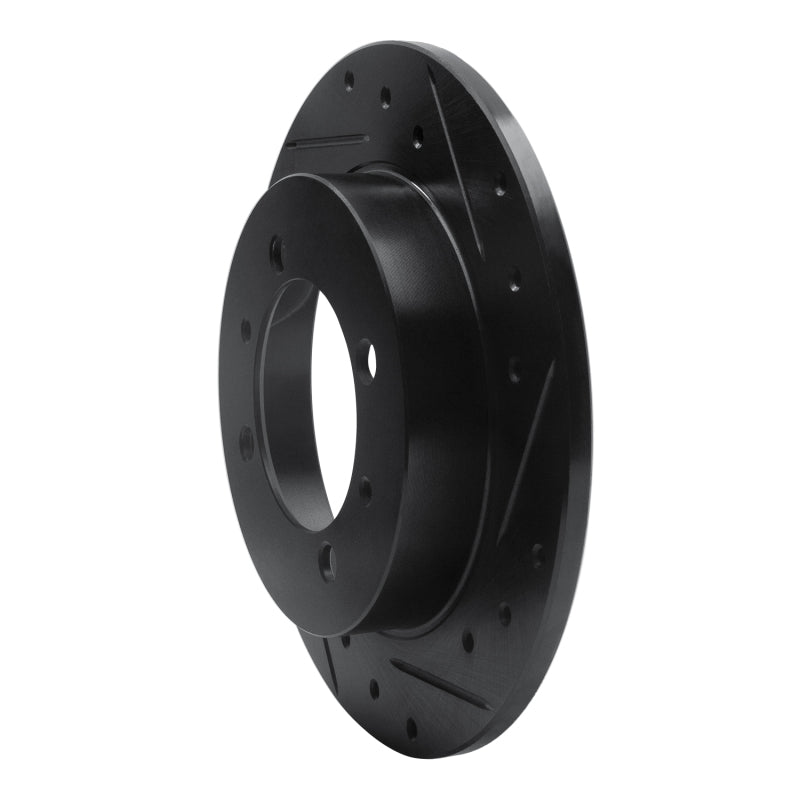 R1 Concepts R1 00-07 Mitsubishi SPace STAR (Mexico) Rear Right Drilled & Slotted Black Brake Rotor