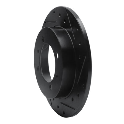 R1 Concepts R1 00-07 Mitsubishi SPace STAR (Mexico) Rear Right Drilled & Slotted Black Brake Rotor