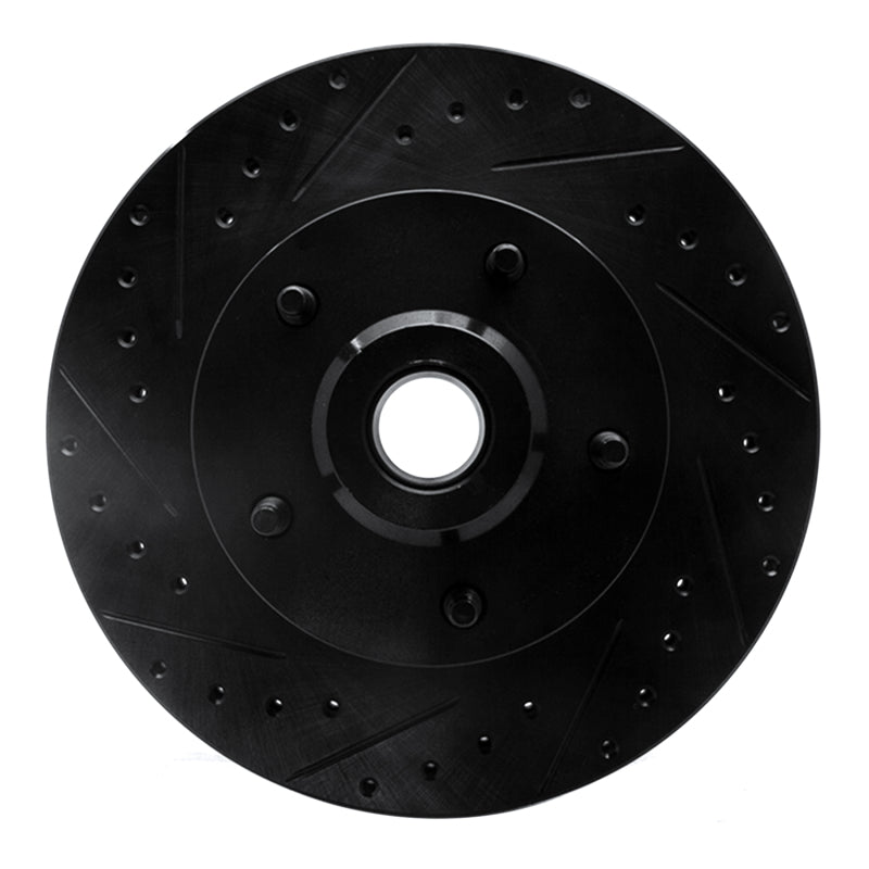 R1 Concepts R1 03-03 Dodge Ram 1500 Van Front Left Drilled & Slotted Black Brake Rotor