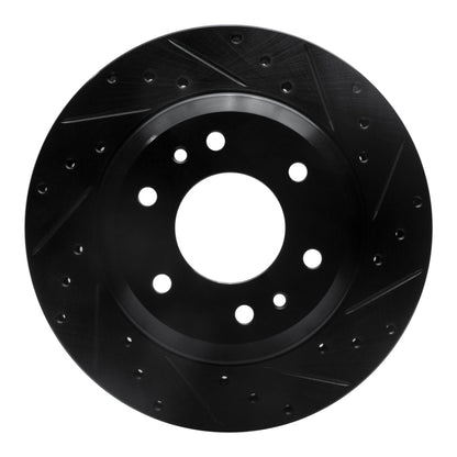 R1 Concepts R1 02-05 Buick Rainier Front Right Drilled & Slotted Black Brake Rotor