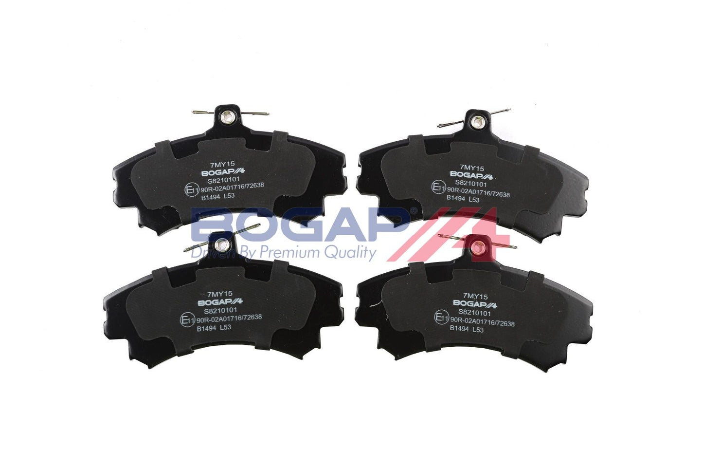 BOGAP S8210101 Brake Pad Set, Disc Brake