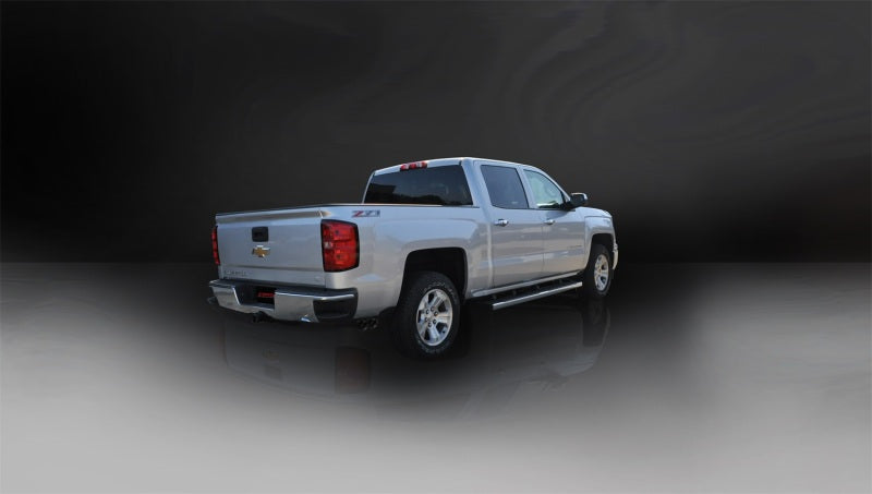 CORSA Performance Corsa 14-19 GMC Sierra/Chevy Silv 1500 Reg. Cab/Std. Bed 5.3L V8 Black Sport Single Side CB Exhaust
