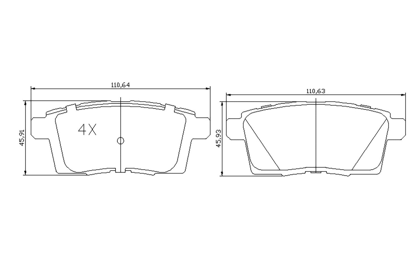 BOGAP F8210285 Brake Pad Set, Disc Brake