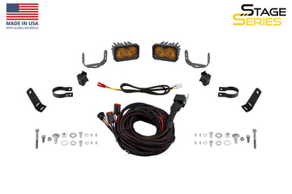 Diode Dynamics Stage Series 1 3/4 In Roll Bar Chase Light Kit SSC2 Pro - Yellow (Pair)