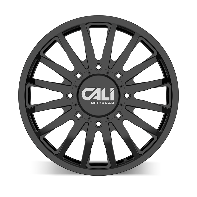 Cali Off-Road 9110D Summit Dually 20x8.25 / 8x210 BP / 115mm Offset / 154.2mm Hub Gloss Black Wheel