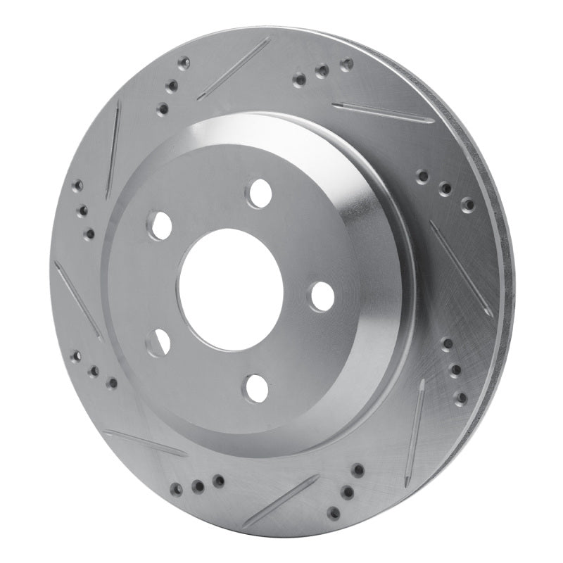 R1 Concepts R1 98-02 Chevrolet Camaro Rear Left Drilled & Slotted Silver Brake Rotor