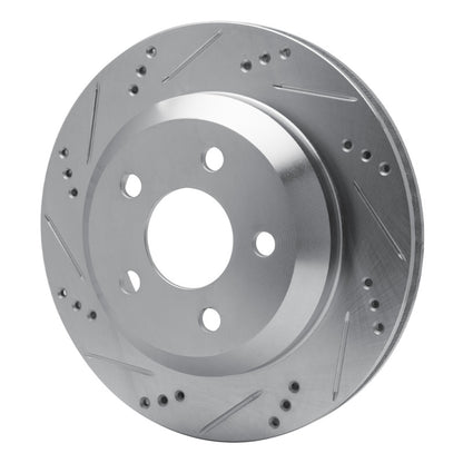 R1 Concepts R1 98-02 Chevrolet Camaro Rear Left Drilled & Slotted Silver Brake Rotor