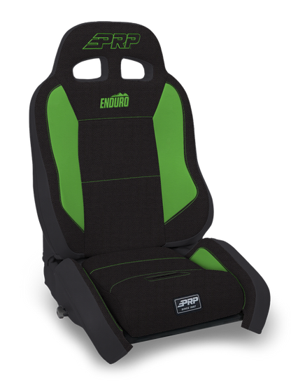 PRP Seats PRP EnduroCrawl Reclining Suspension Seat - Black/Green Tweed - Passenger