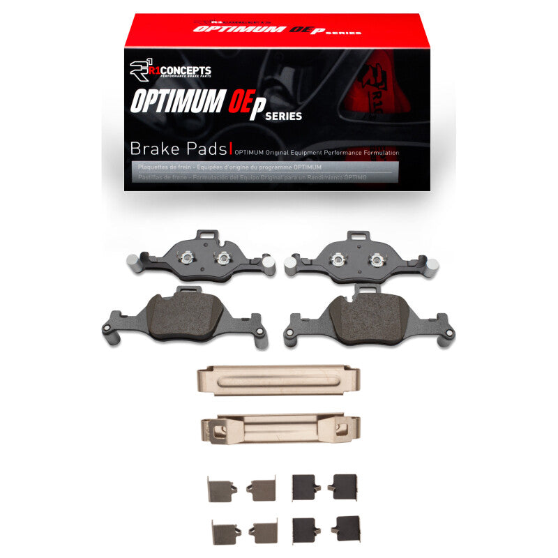 R1 Concepts R1 17-20 BMW X6 Front Optimum OE Pads & Hardware Kit