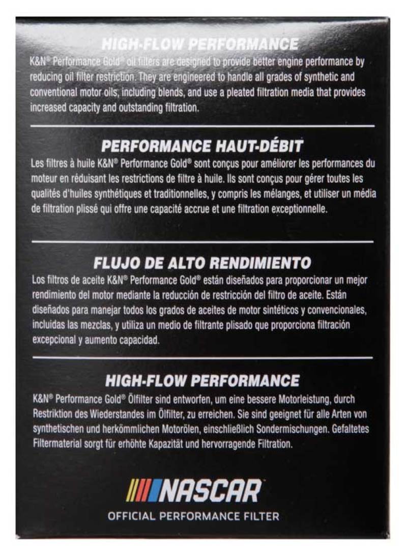 K&N Engineering K&N Performance Oil Filter for 2010+ Mercedes Benz GLE350D 3.0L V6 DSL 2.75in OD x 3.625in H