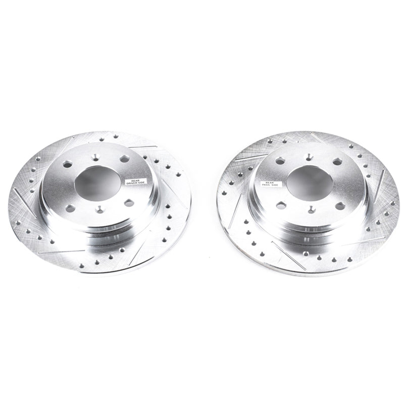 PowerStop Power Stop 86-88 Acura Legend Rear Evolution Drilled & Slotted Rotors - Pair