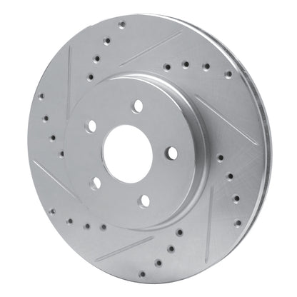 R1 Concepts R1 01-08 Ford Mondeo (Mexico) Front Left Drilled & Slotted Silver Brake Rotor