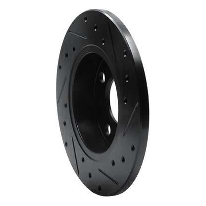 R1 Concepts R1 81-87 Renault ALLIANCE Front Left Drilled & Slotted Black Brake Rotor