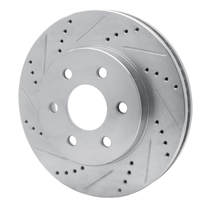 R1 Concepts R1 98-99 Cadillac DEVILLE Front Left Drilled & Slotted Silver Brake Rotor
