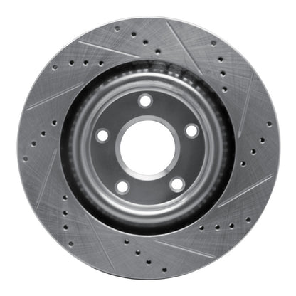 R1 Concepts R1 98-04 Chrysler Concorde Front Left Drilled & Slotted Silver Brake Rotor