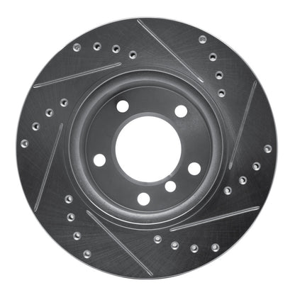 R1 Concepts R1 05-07 BMW 120i (Mexico) Front Left Drilled & Slotted Silver Brake Rotor