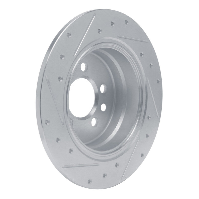 R1 Concepts R1 00-06 Rover 75 (Mexico) Rear Right Drilled & Slotted Silver Brake Rotor