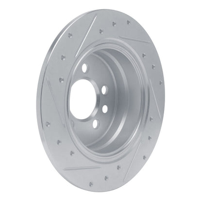 R1 Concepts R1 00-06 Rover 75 (Mexico) Rear Right Drilled & Slotted Silver Brake Rotor