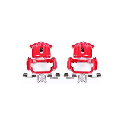 PowerStop Power Stop 04-05 Cadillac DeVille Rear Red Calipers w/Brackets - Pair