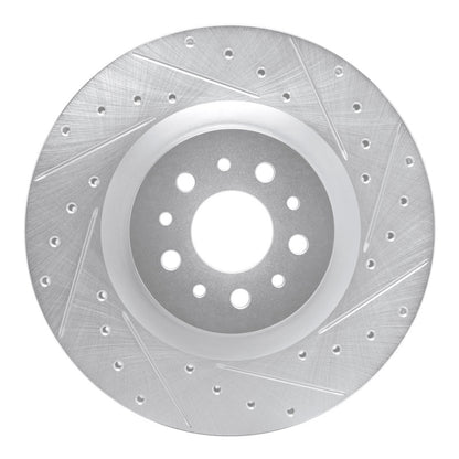 R1 Concepts R1 15-22 Ram Promaster City Front Right Drilled & Slotted Silver Brake Rotor