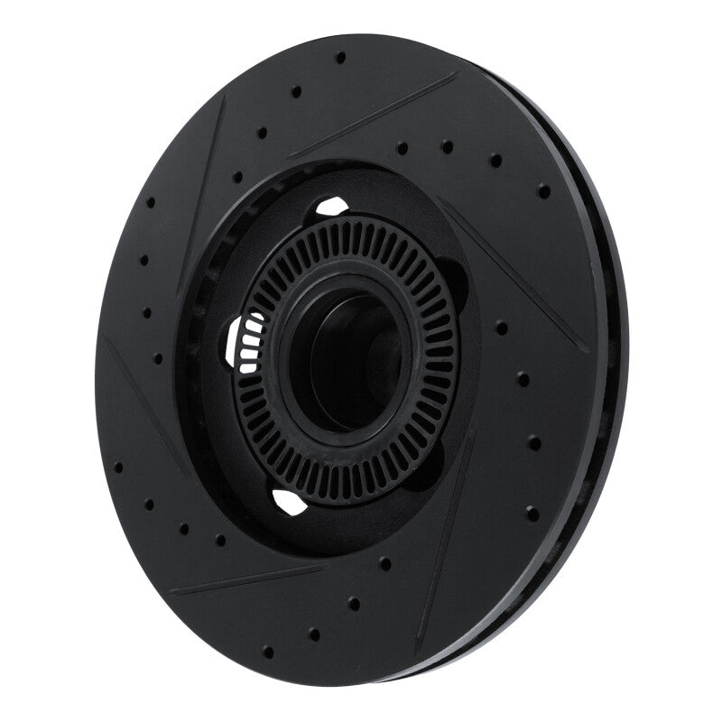 R1 Concepts R1 06-12 Ford Ranger (Mexico) Front Right Drilled & Slotted Black Brake Rotor