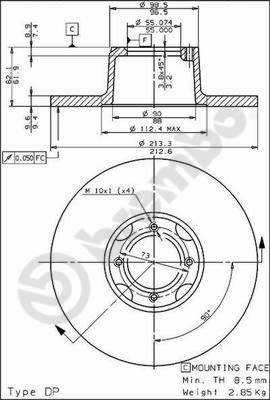 WABCO 12999076VT Disc Brake Caliper Repair Kit