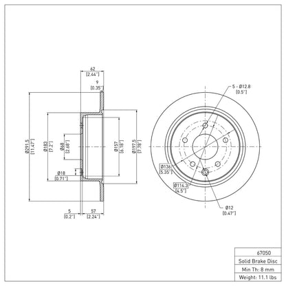 DFC 02-25 Nissan Juke Rear GeoSPEC Coated Rotor