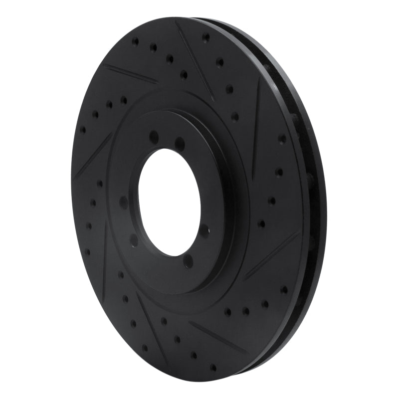 R1 Concepts R1 96-06 Hummer H1 Rear Right Front Right Drilled & Slotted Black Brake Rotor
