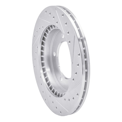 R1 Concepts R1 96-98 Suzuki SIDEKICK Front Left Drilled & Slotted Silver Brake Rotor