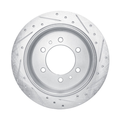 R1 Concepts R1 76-80 Chevrolet Luv Front Left Drilled & Slotted Silver Brake Rotor