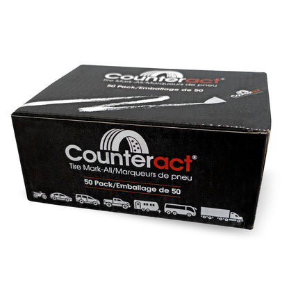 Counteract Mark-All Tire Crayon - White - 50 Pack