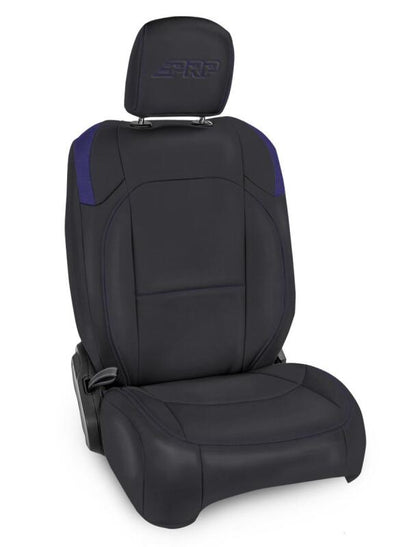 PRP Seats PRP Jeep Wrangler JL Front Seat Covers Jeep Gladiator JT- with Pocket Back (Pair) - Black/Purple